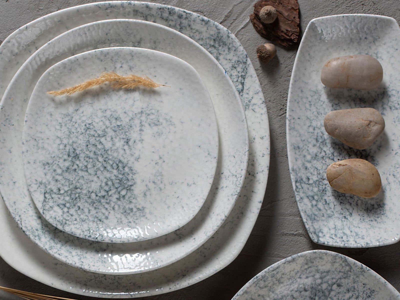Porland Ethos Smoky 27 Piece Dinner Set for 6 People