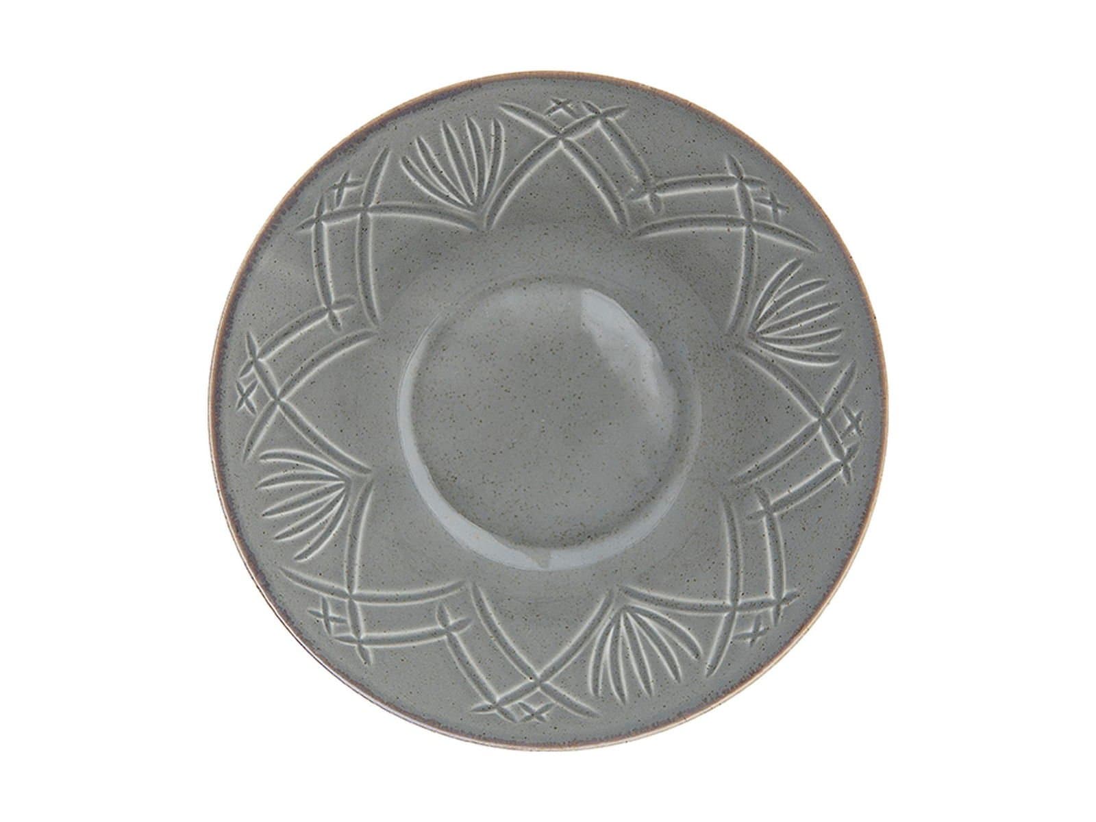 Porland Christina Dark Grey Deep Plate 20cm
