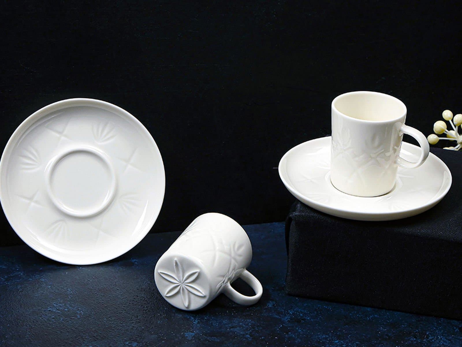 Porland Christina Alumilite Coffee Cup with Saucer 80cc