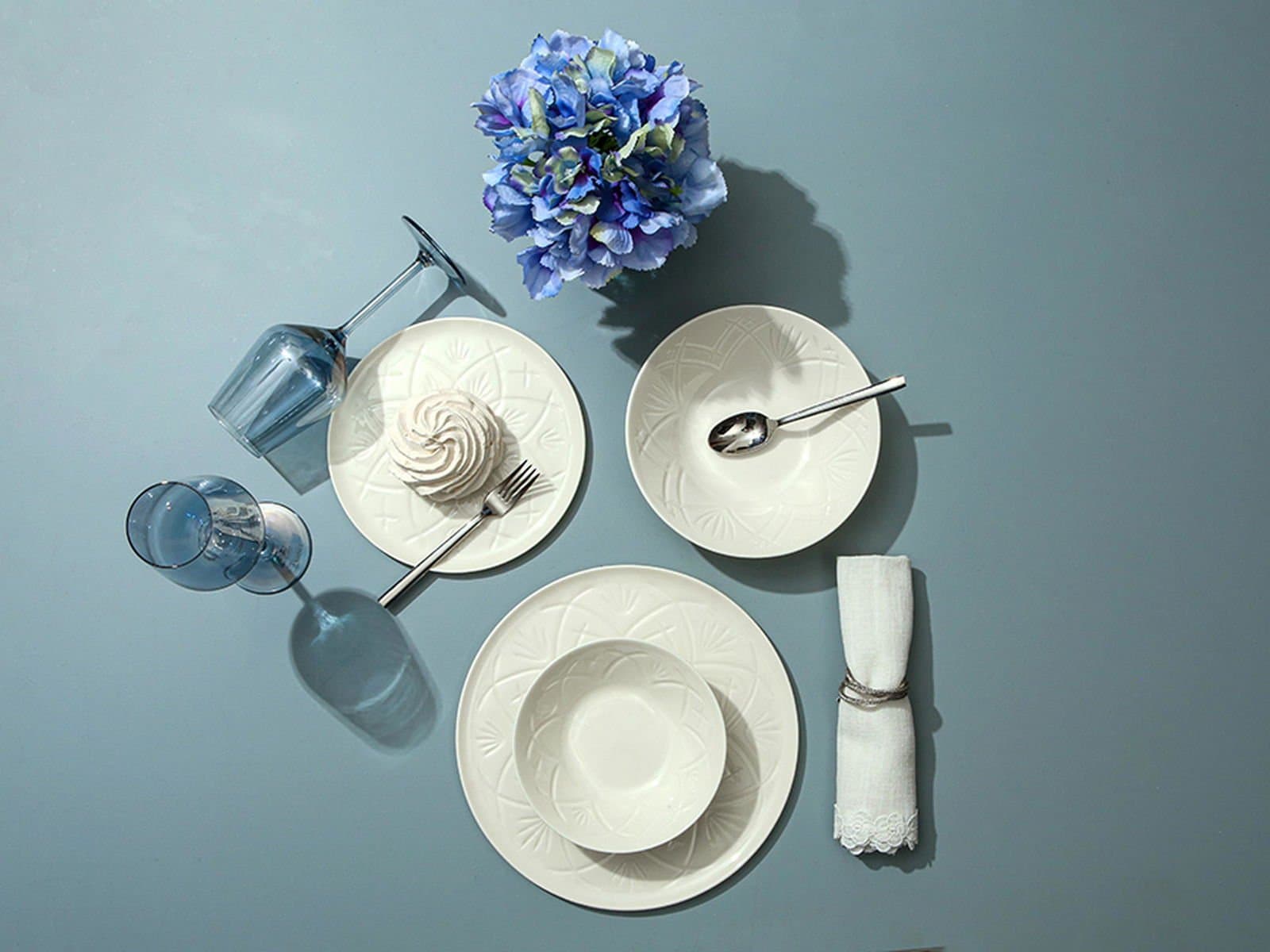 Porland Christina Alumilite 24 Piece Dinner Set for 6 People
