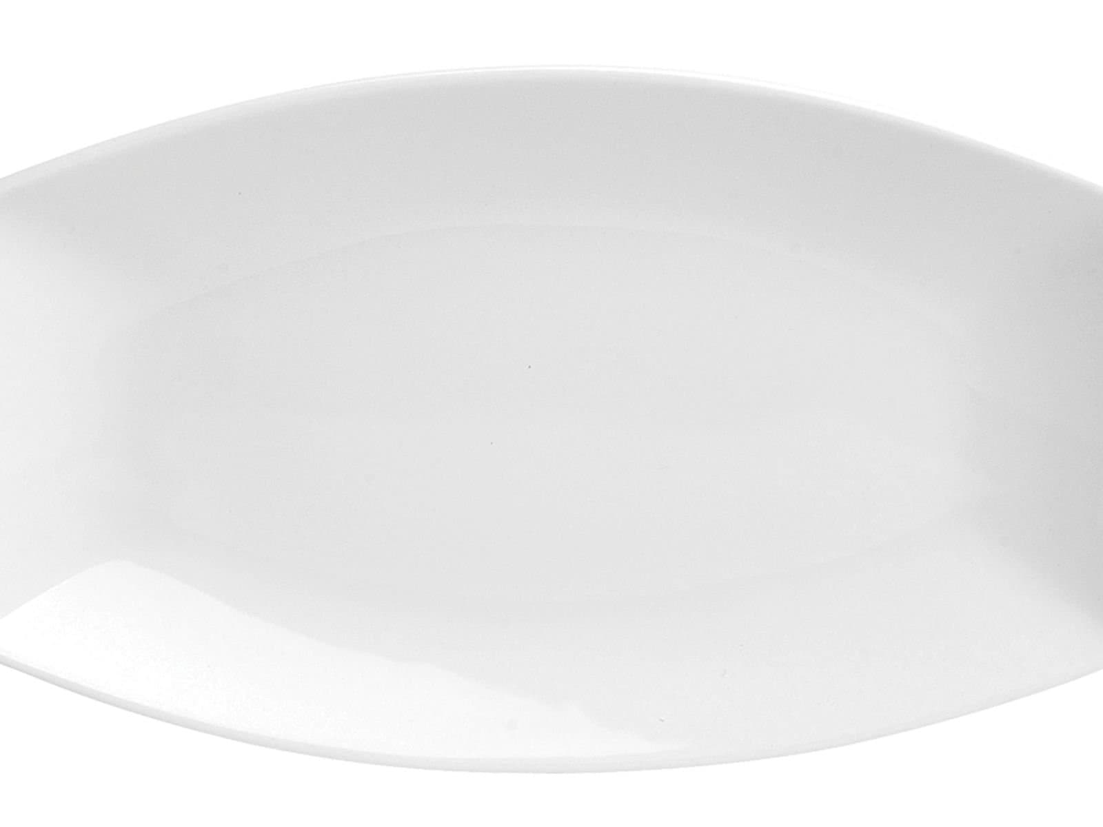 Porland Square White Boat Plate 38cm