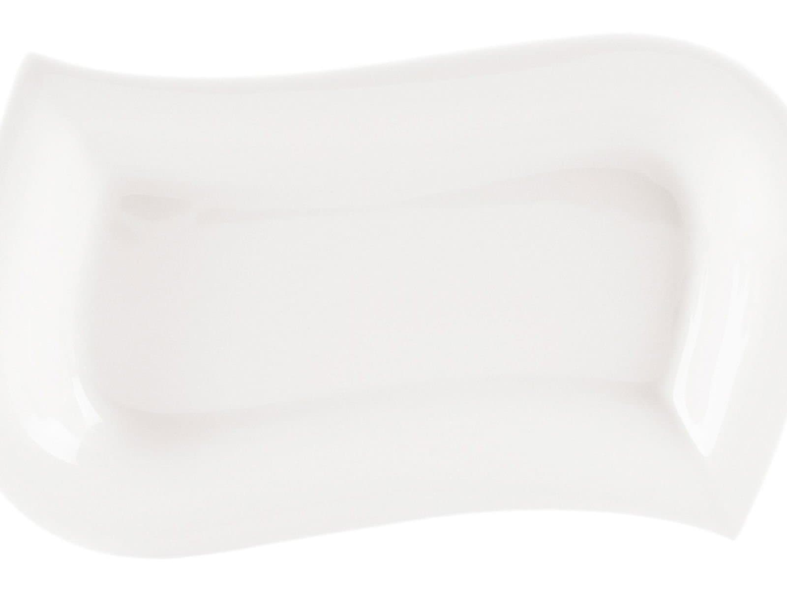 Porland Leaf White Boat Plate 27cm 2 Pieces