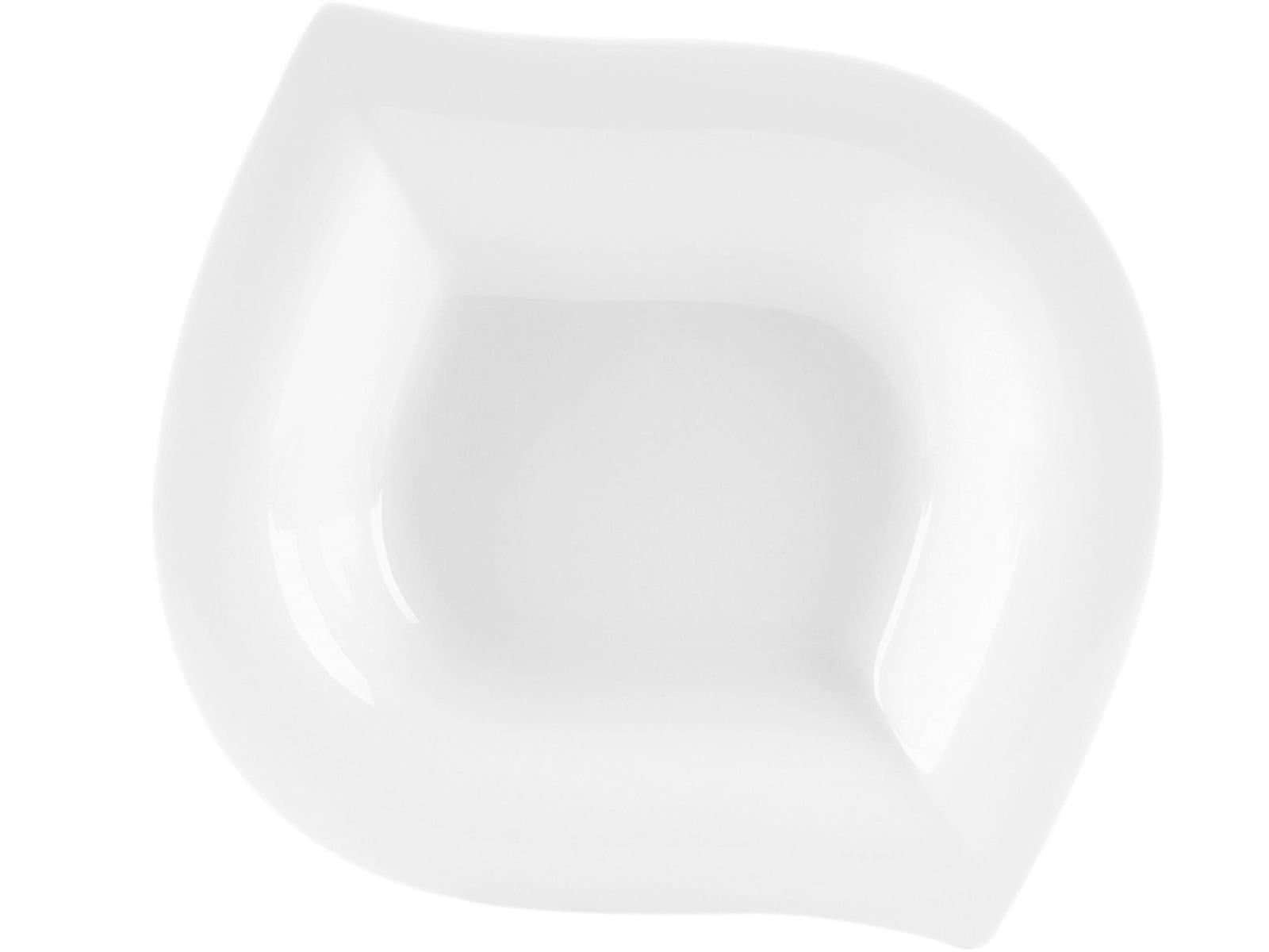 Porland Leaf White Deep Plate 22cm 2 Pieces