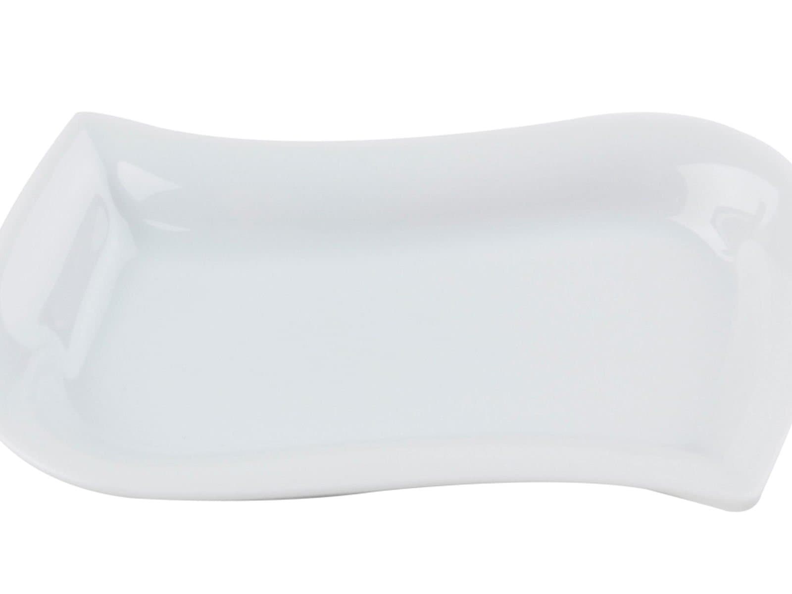 Porland Leaf White Mini Plate 11cm 6 Pieces