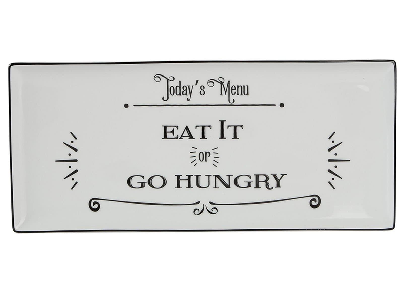 Porland Be Happy Baton Cake Plate 16x35cm