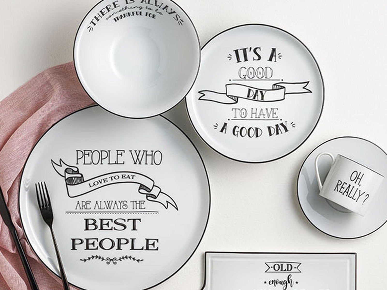 Porland Be Happy 31 Piece 6 Person Breakfast Set