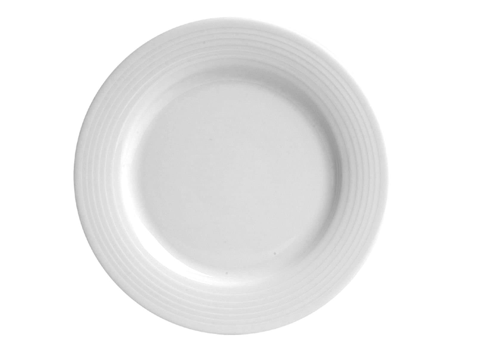 Porland Focus White Flat Plate 30cm 6 Pieces