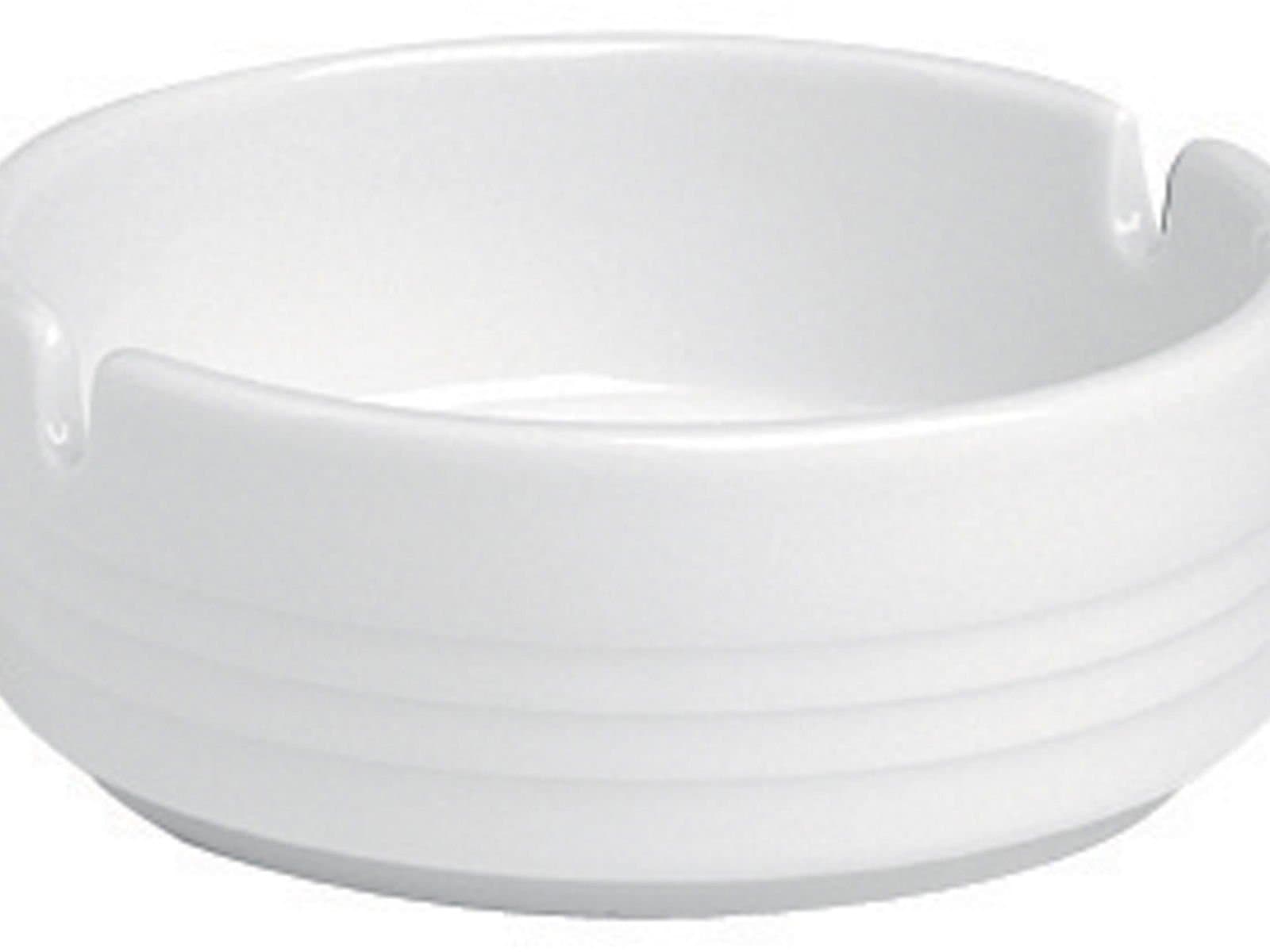 Porland Focus White Ashtray 10cm 6 Pieces