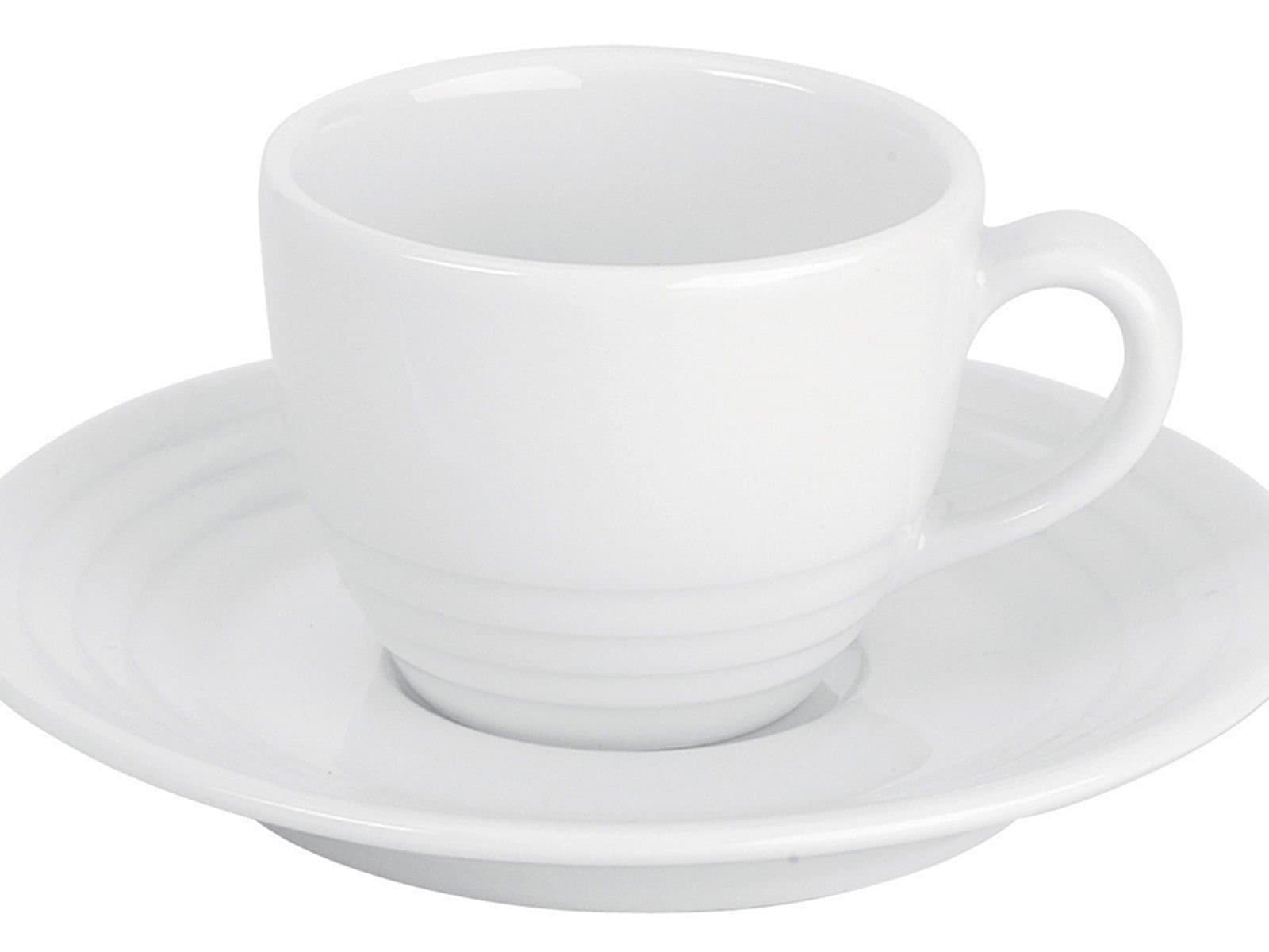 Porland Focus White Plated Coffee Cup 80cc 12 Pieces