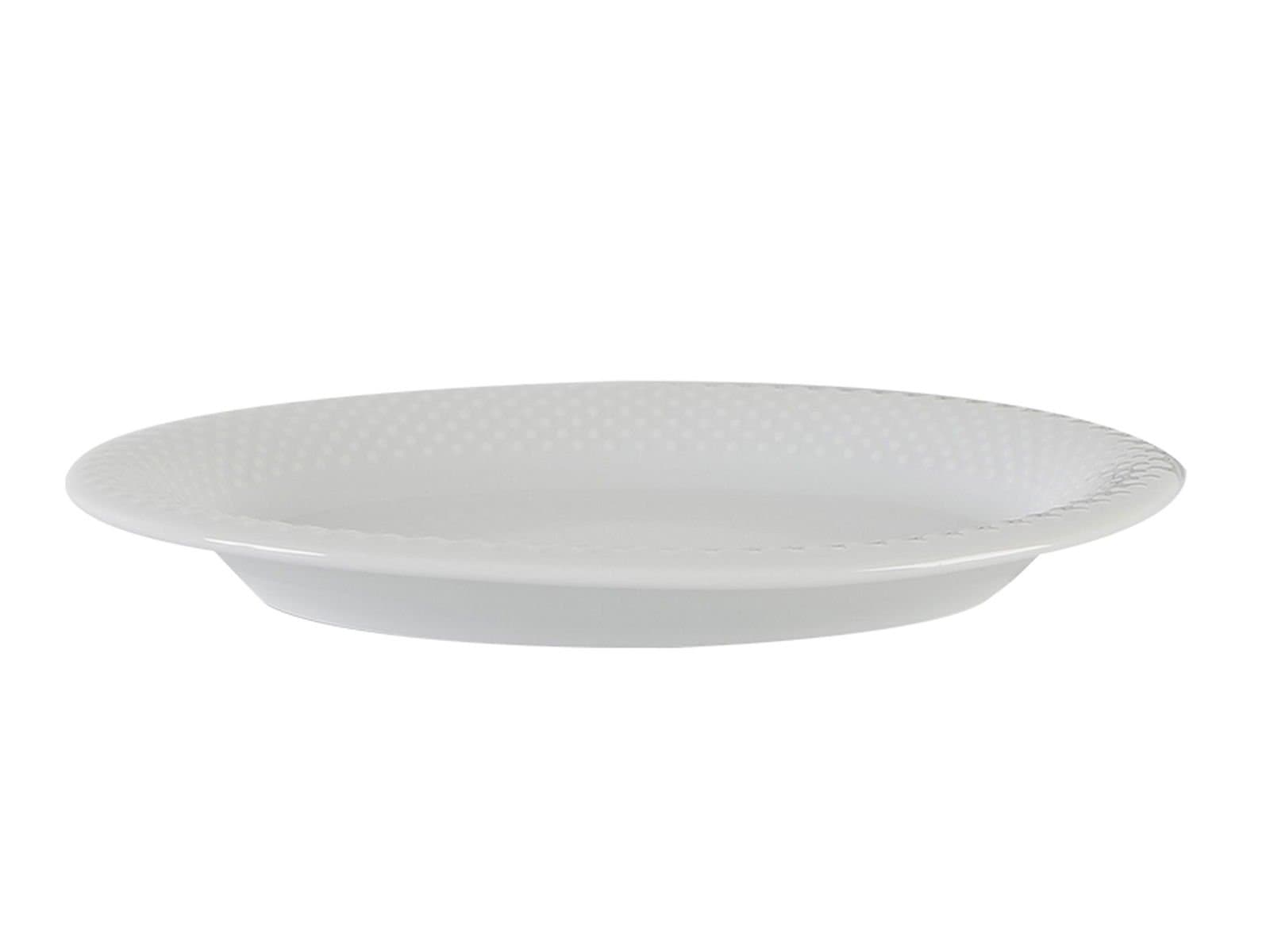 Porland Collet White Pattern 1 Boat Plate 19cm 6 Pieces