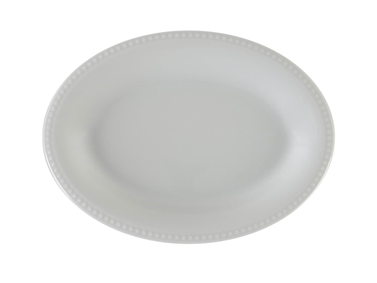 Porland Collet White Pattern2 Boat Plate 19cm 6 Pieces