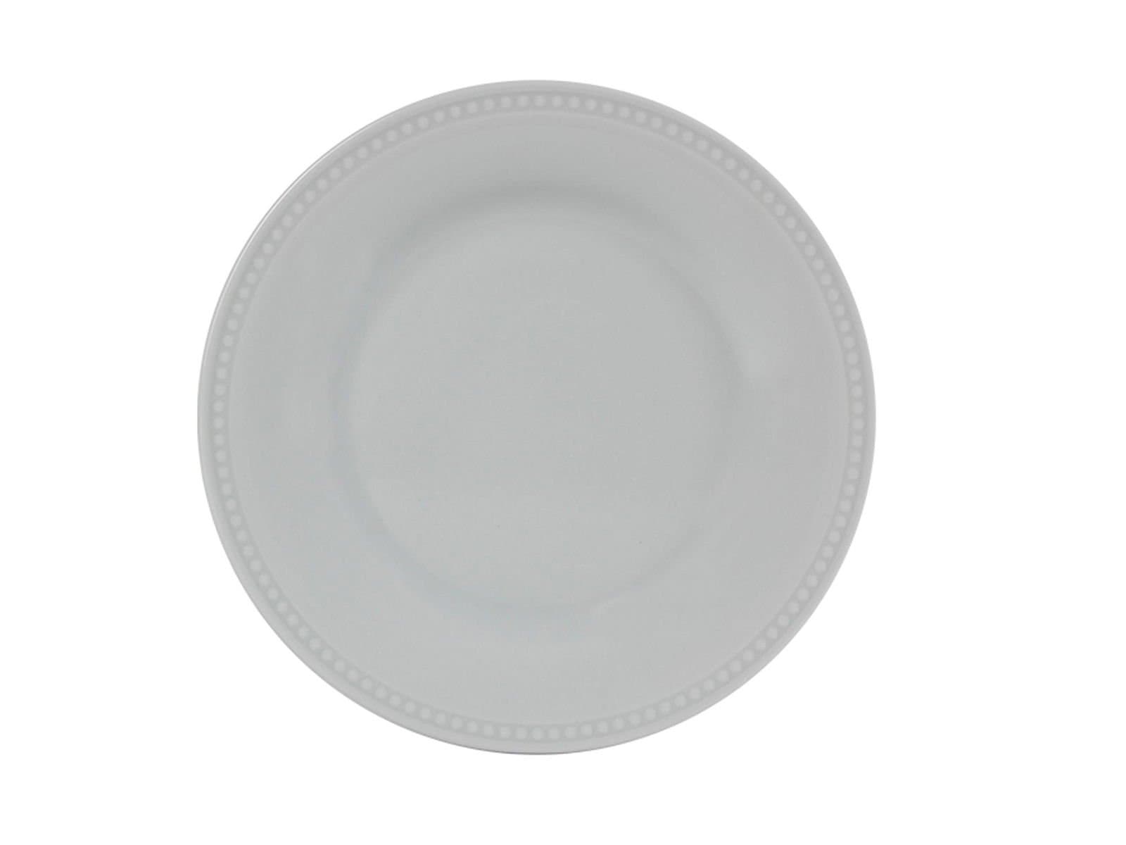 Porland Collet White Pattern2 Flat Plate 17cm 6 Pieces