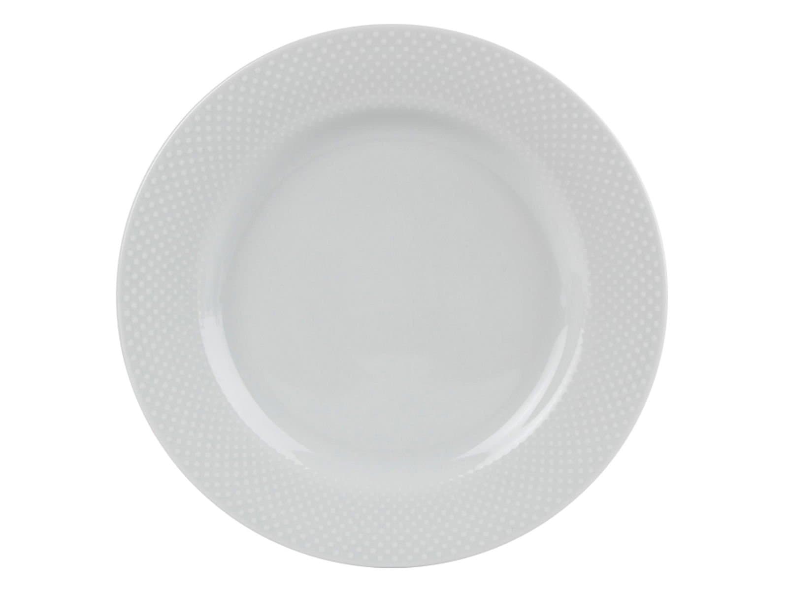 Porland Collet White Pattern 1 Flat Plate 32cm 6 pieces