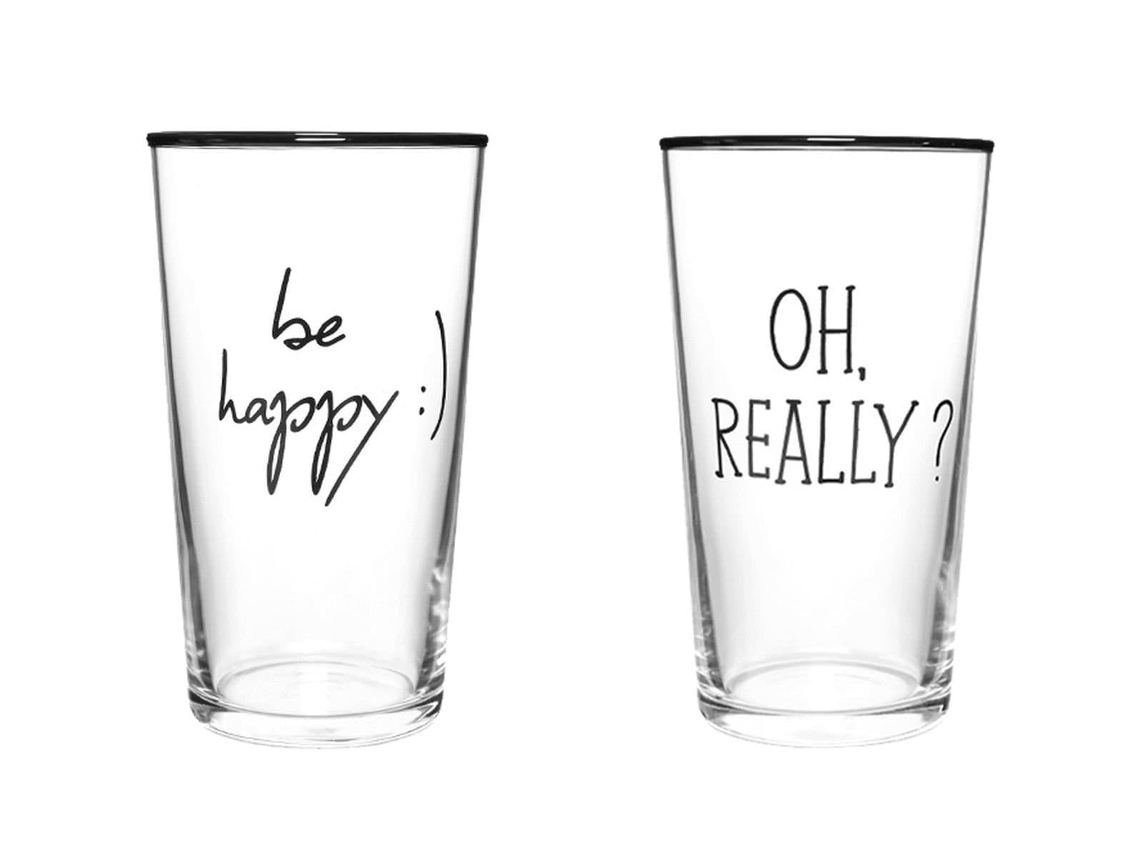 Porland Be Happy 2 Person Water Glass Set 570cc