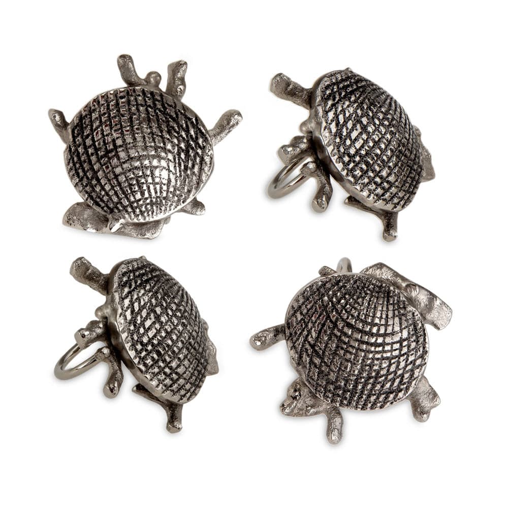 Jumbo Deep Sea Coral 4-Piece Napkin Ring