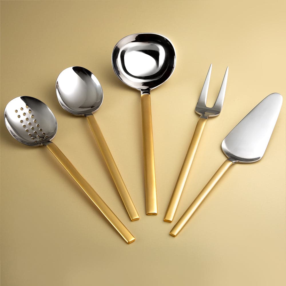 Jumbo 8100 Matte Gold 5 Piece Service Set