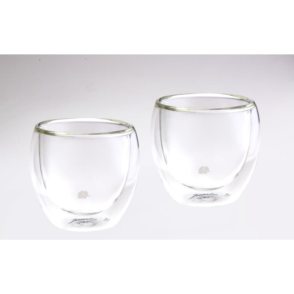 Jumbo Glory Double Wall Double Walled 2-Piece Oval Glass - 250 ml