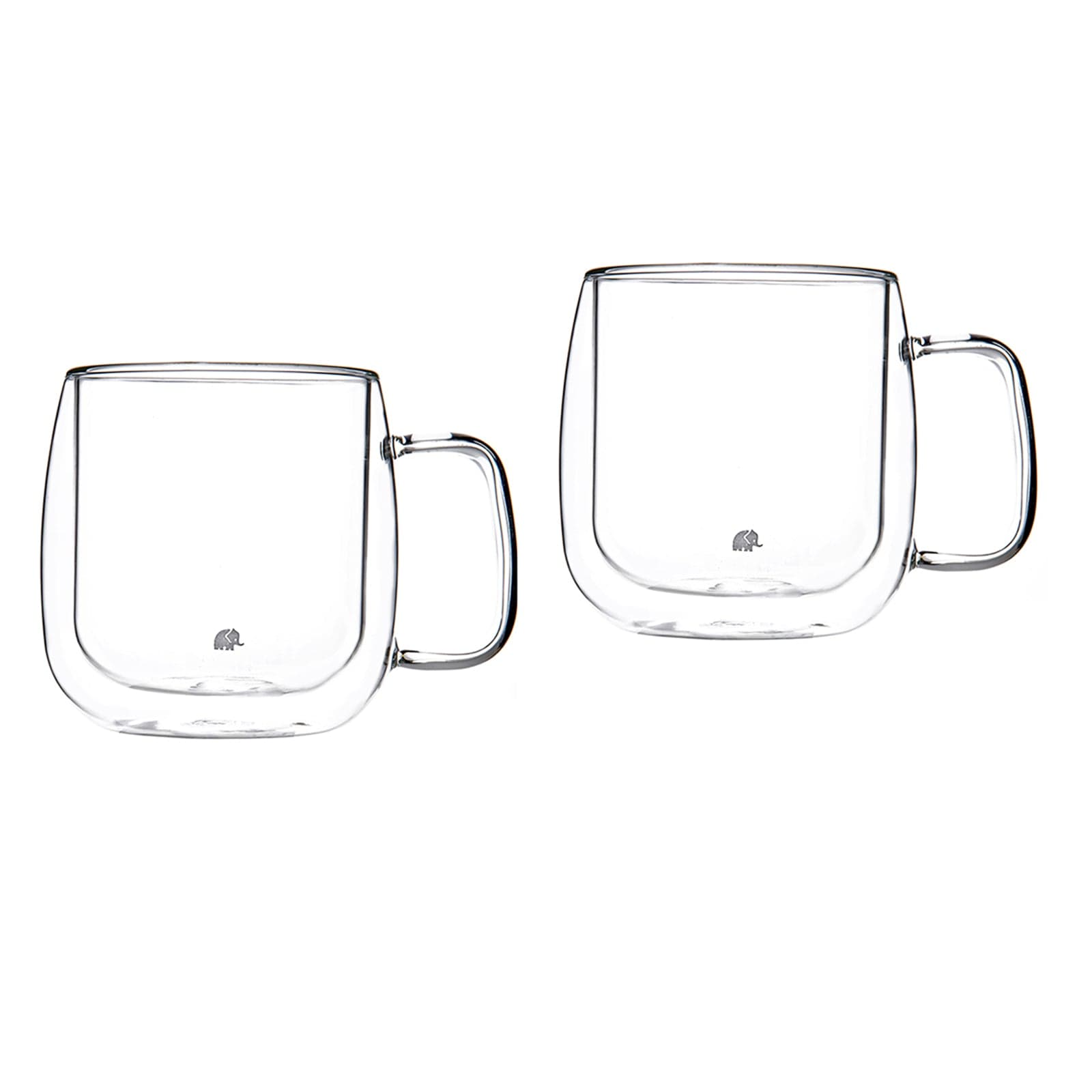 Jumbo Glory 2-Pack Double Wall Medium Cup with Handle 350 ml