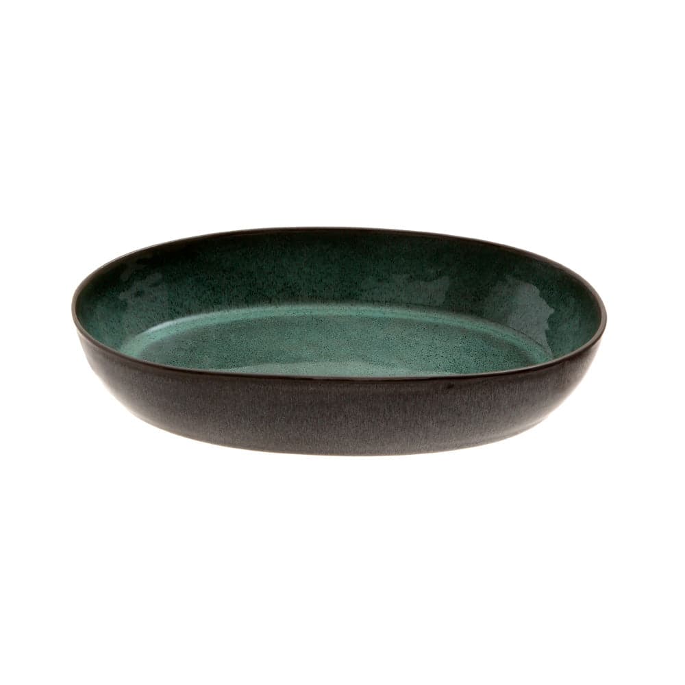 Jumbo Twin Green Boat Plate 29 cm