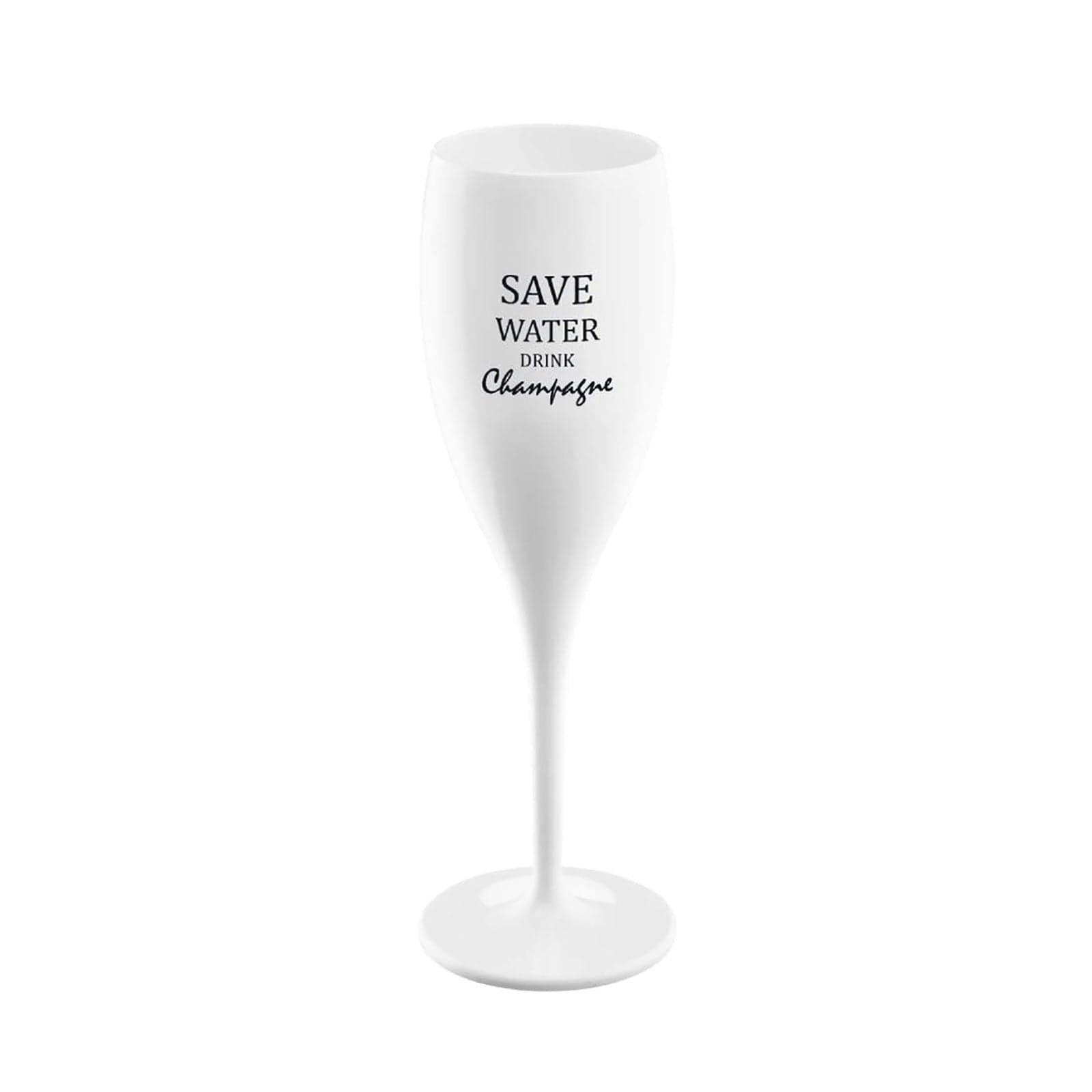 Koziol Superglass White Champagne Glass 100 ml