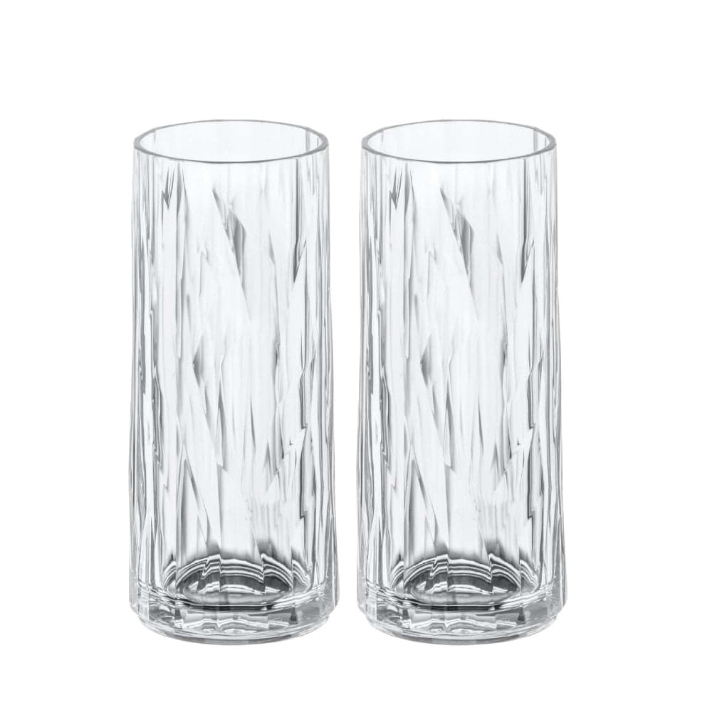 Koziol Superglass Transparent 2 Piece Set No:3 Water Glass 250 ml