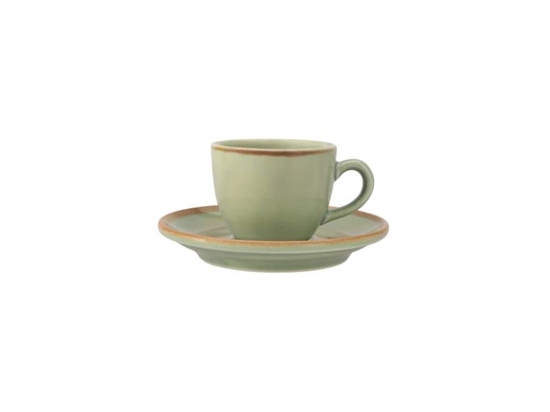 Oliva Bowl Shape Coffee Cup&Coupe Saucer 90 cc