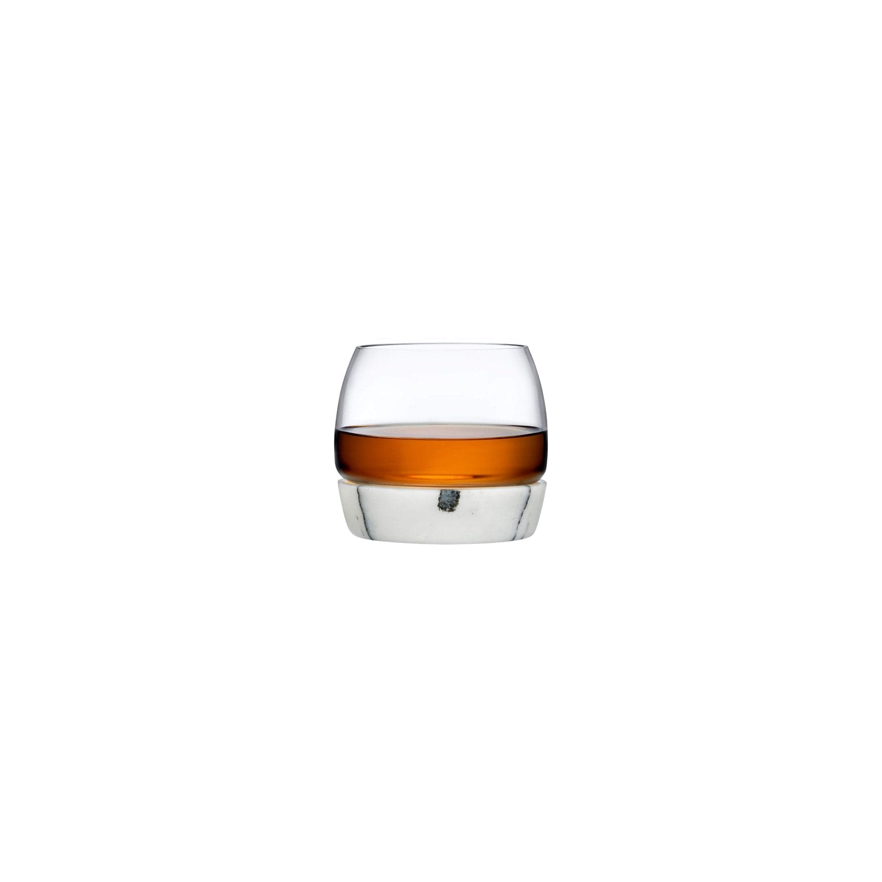 Chill Whiskey Glass with Marble Base