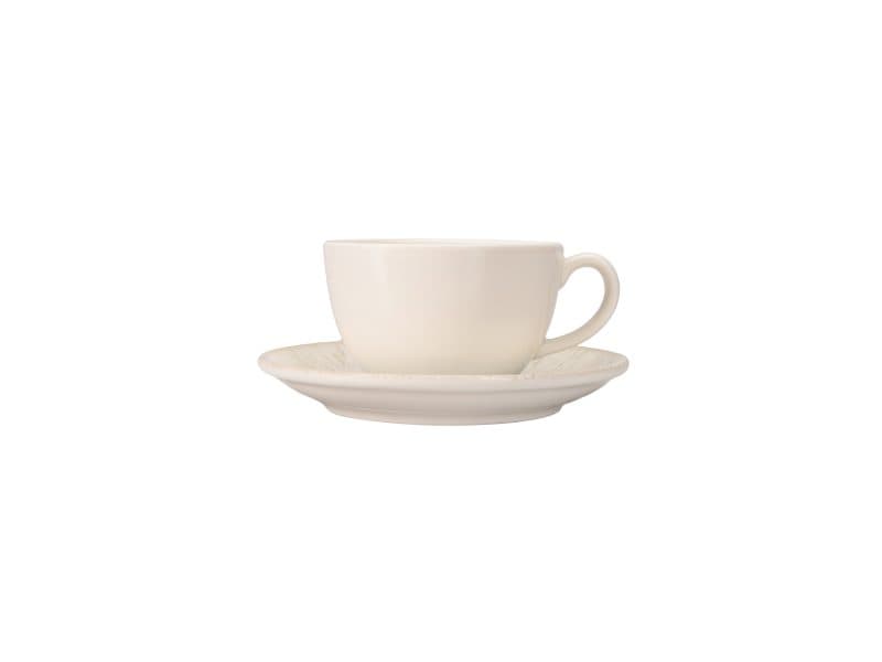 Rivolo Bowl Shape Coffee Cup&Coupe Saucer 365 cc