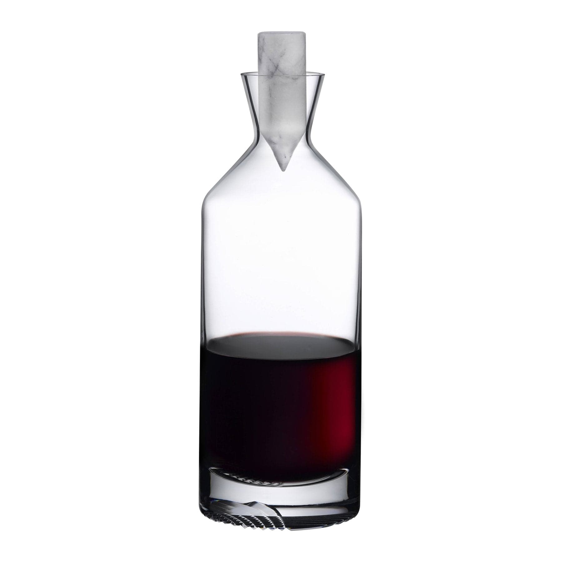 Nude Alba Tall Carafe with Marble Stopper