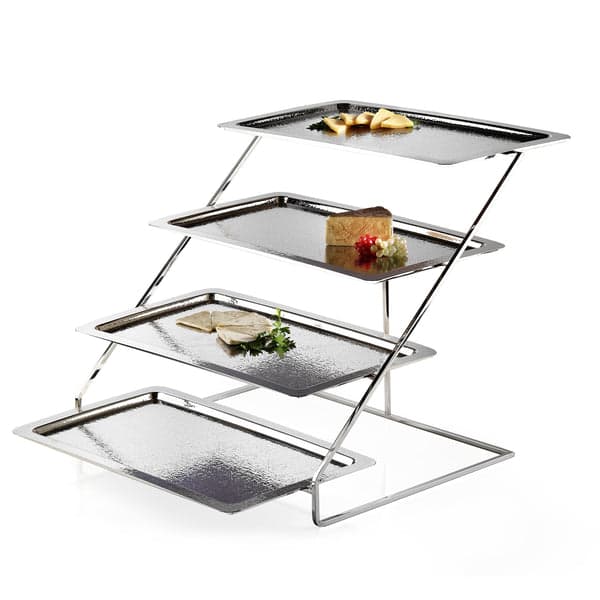 4 Tier Shelf Tray Stand