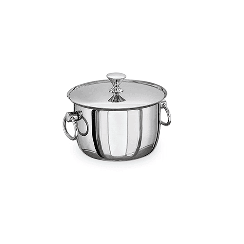 Kapp Steel Ice Bucket with Ring Handles