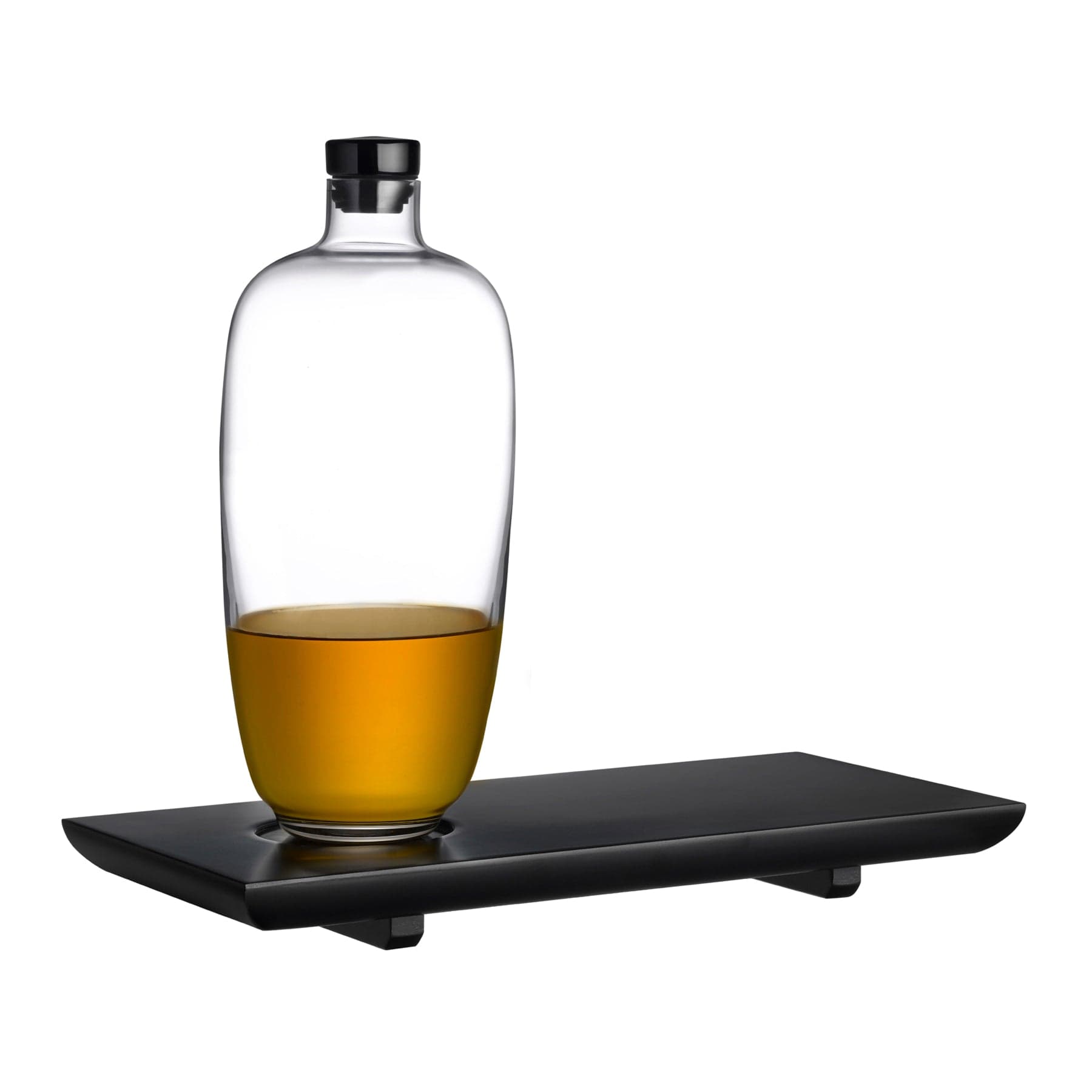 Nude Malt Tall Carafe with Wooden Base