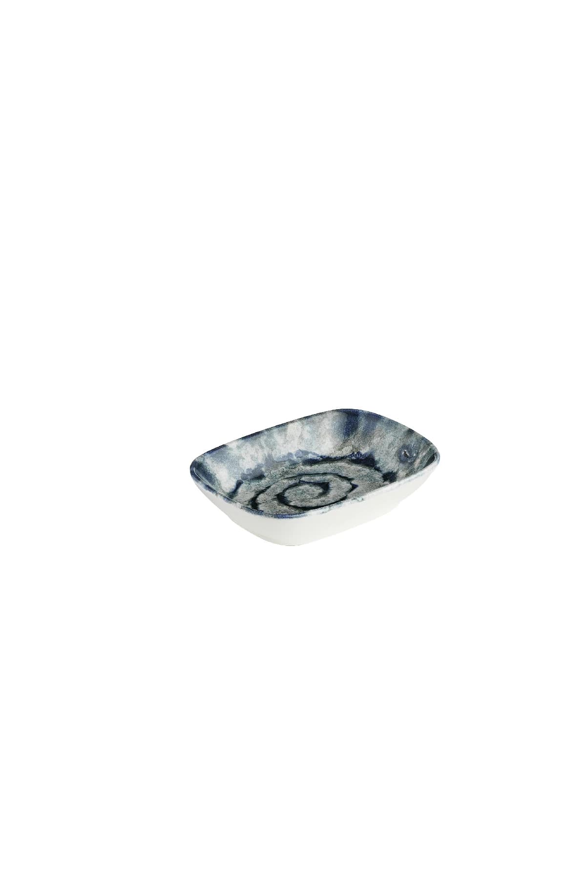 Kutahya Porcelain Bone Ent.Hotel 12cm.Square Boat Plate Cosmos