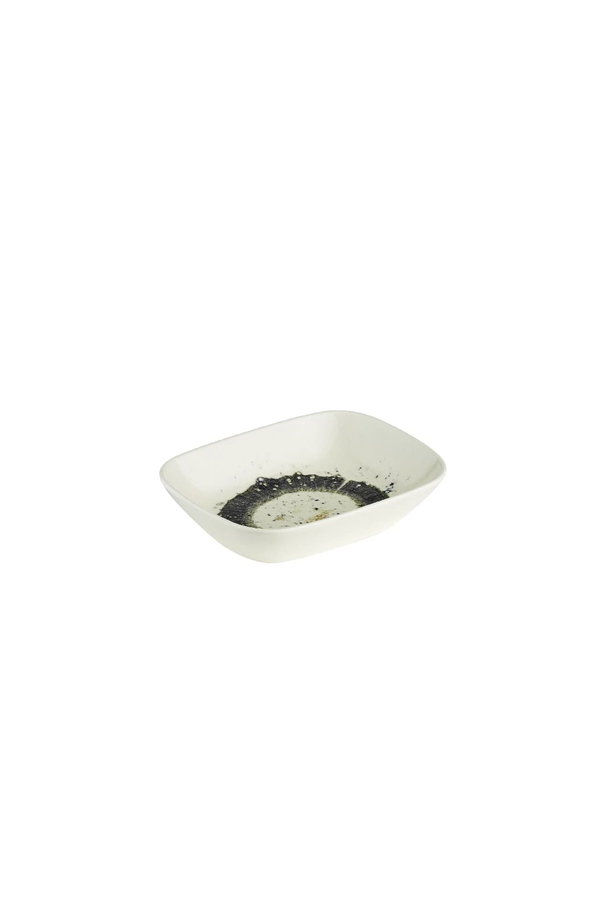 Kütahya Porcelain Bone Ent.Hotel 14cm.Square Boat Plate Eye Focus