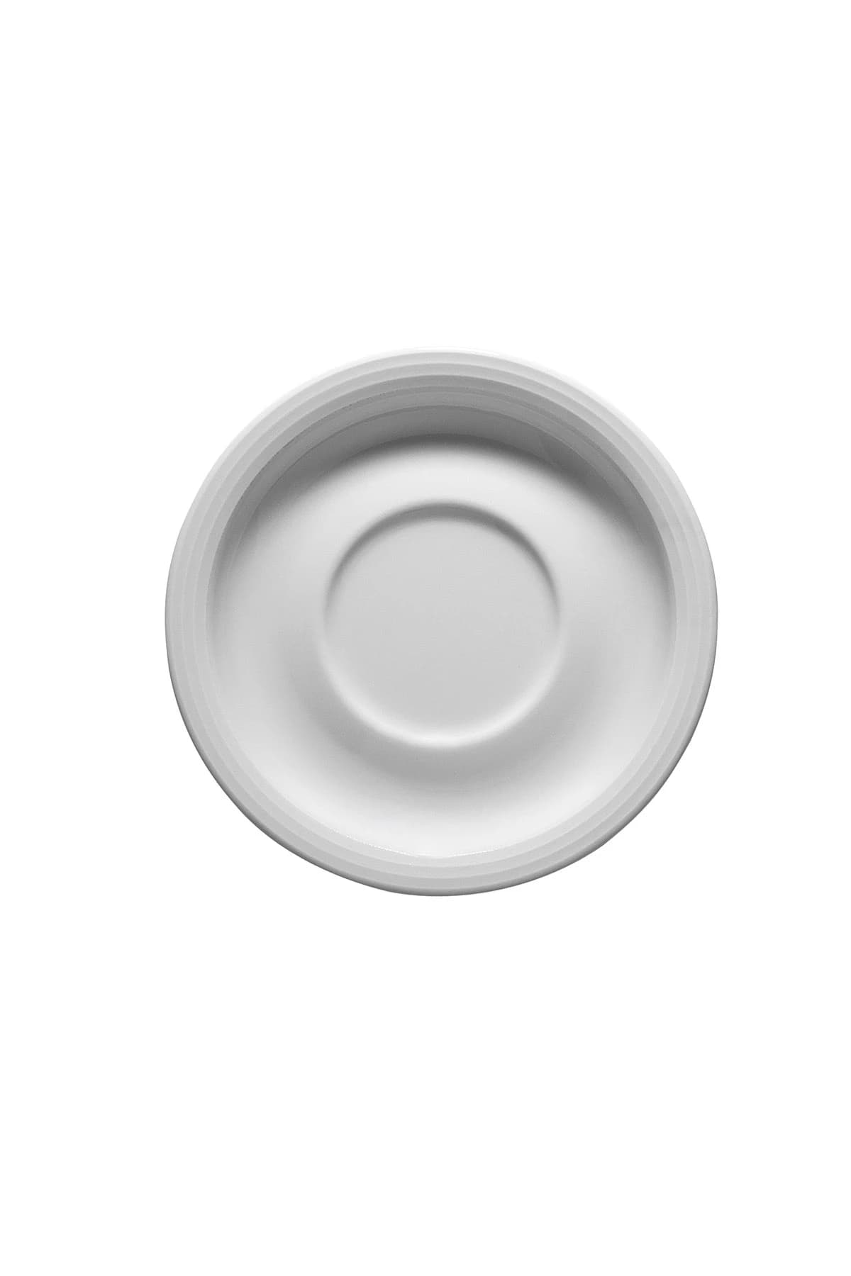 KUTAHYA PORCELAIN WORLD COFFEE PLATE WHITE