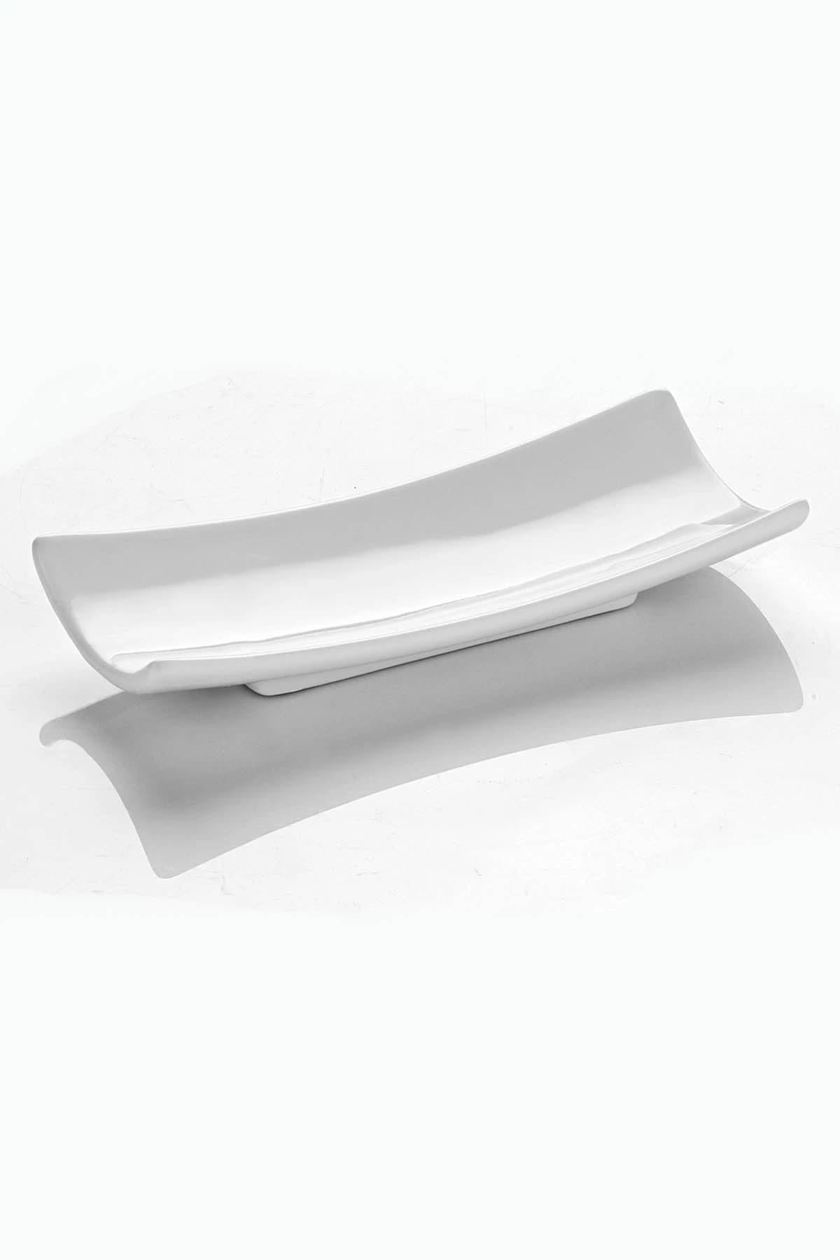 KUTAHYA PORCELAIN KUTAHYA 15 CM. BOAT NAPKIN HOLDER WHITE