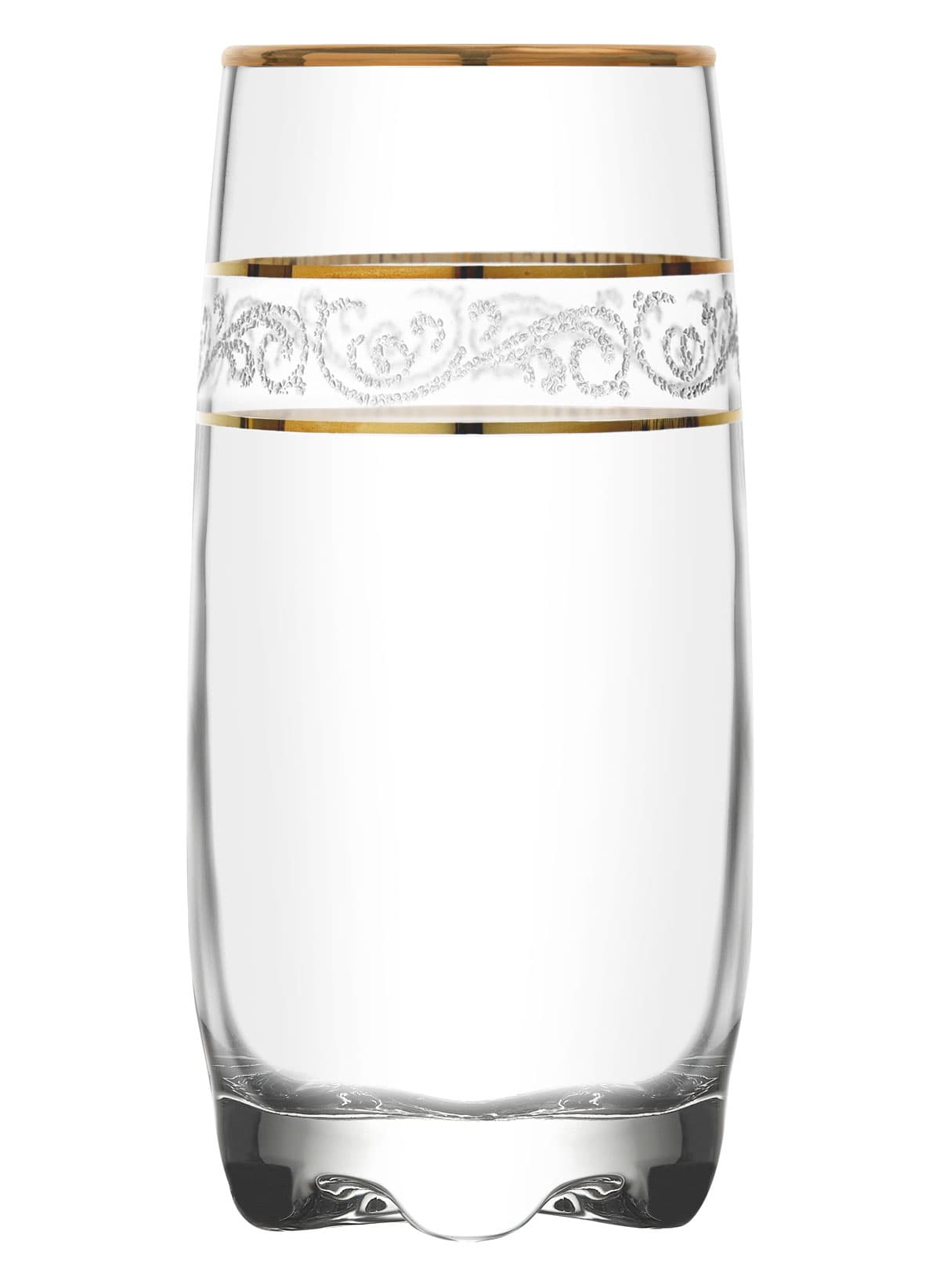 Adora Gold Spiral 6-Piece Soft Drink Glass