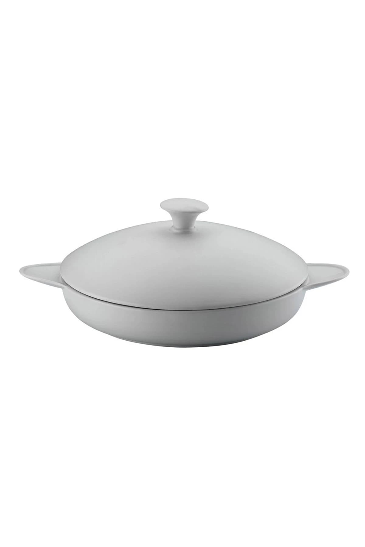 KUTAHYA PORCELAIN PORFLAME 21 CM.PAN WITH LID WITHOUT DECOR