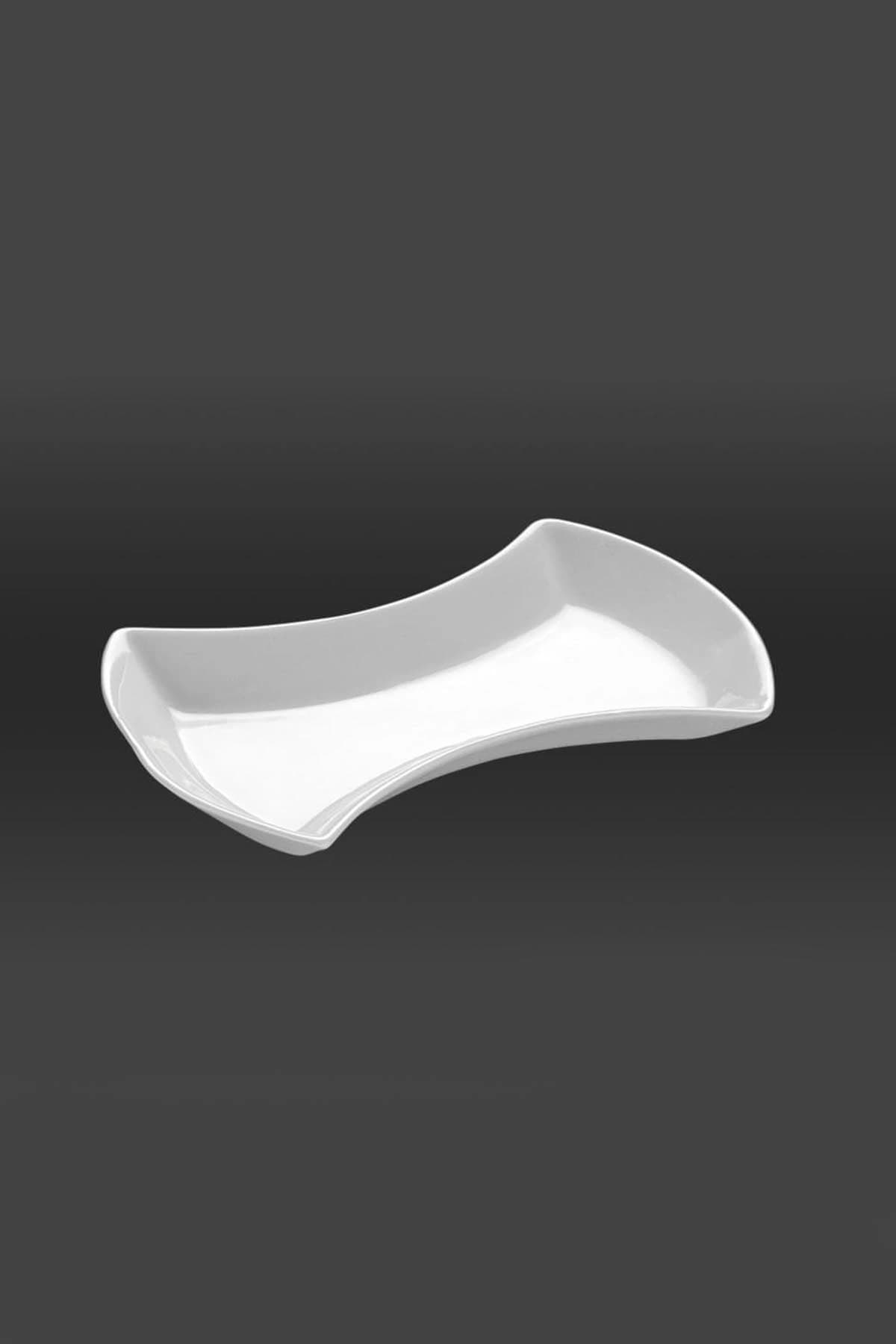 KUTAHYA PORCELAIN TAVOLA (A) 23 CM.PUZZLE BOAT PLATE WHITE