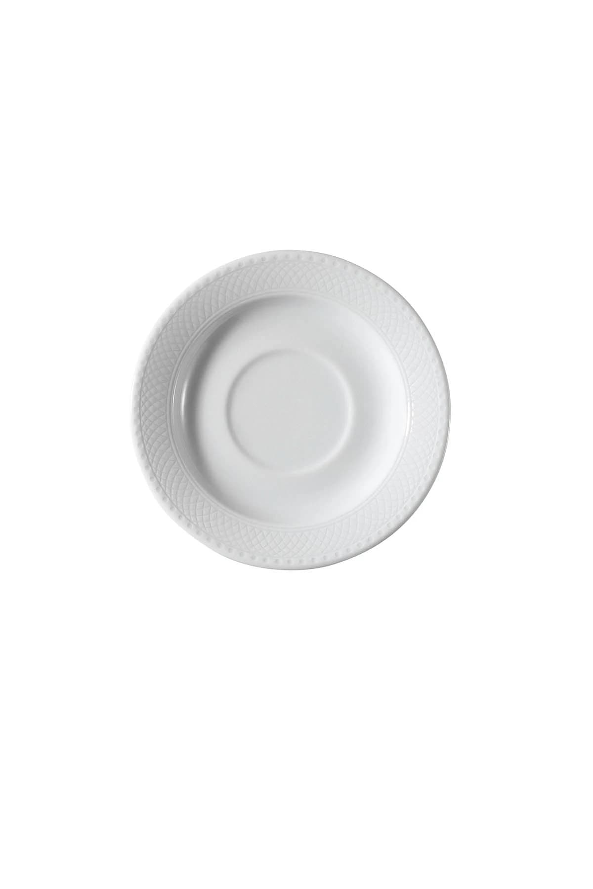 KUTAHYA PORCELAIN ZUMRUT HOTEL COFFEE PLATE WHITE