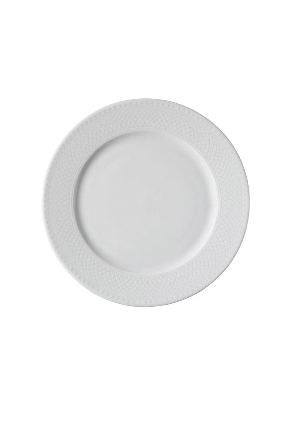 KUTAHYA PORCELAIN ZUMRUT HOTEL 17 CM. FLAT PLATE WITHOUT DECORATION