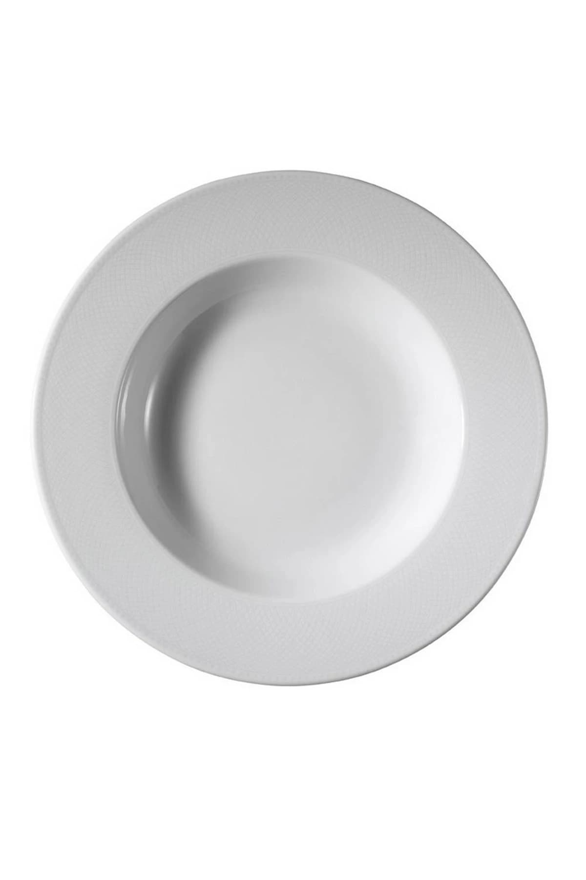 KUTAHYA PORCELAIN ZUMRUT HOTEL 22 CM. DEEP PLATE WHITE
