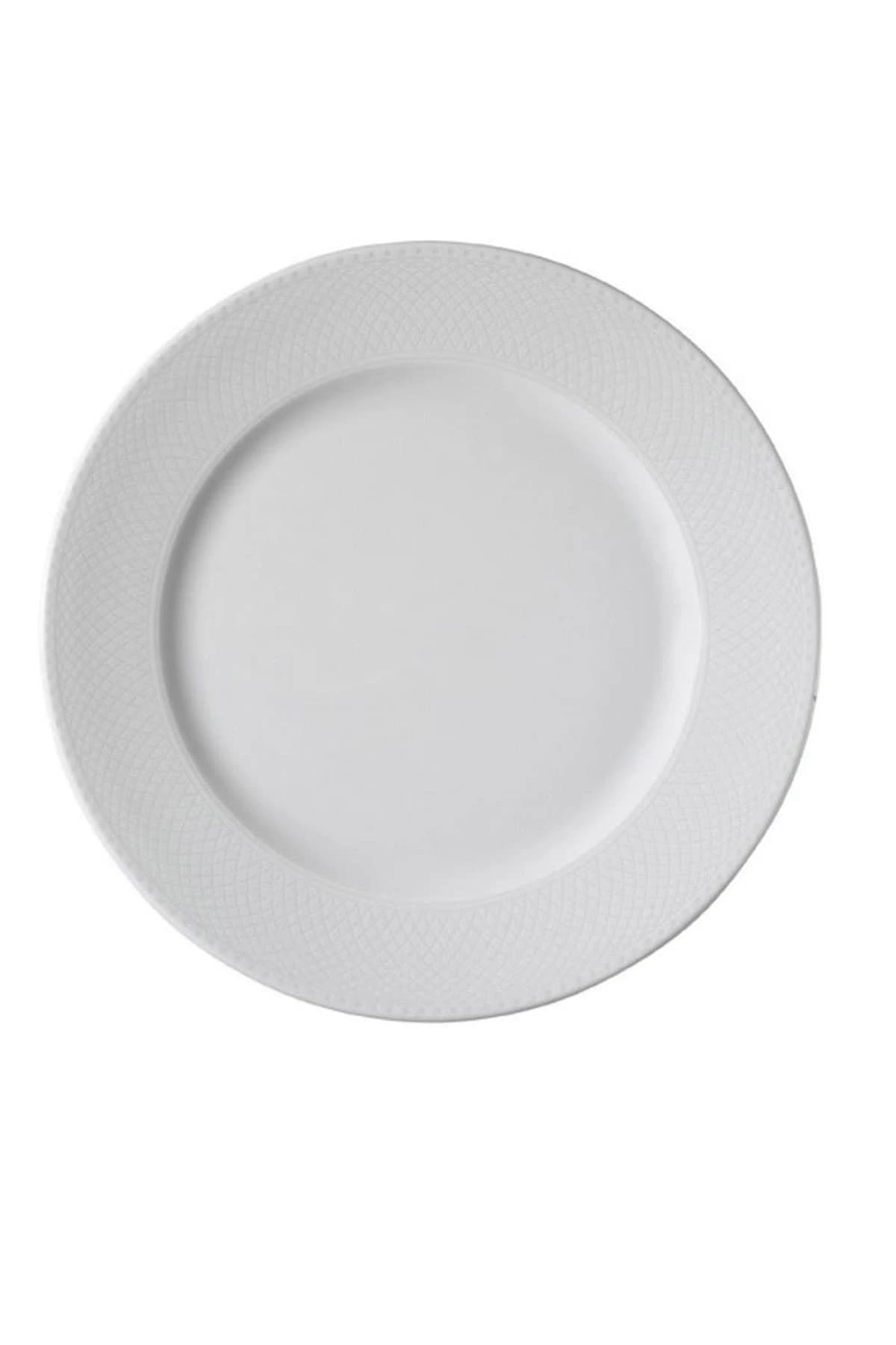 KUTAHYA PORCELAIN ZUMRUT HOTEL 30 CM.FLAT PLATE WITHOUT DECORATION