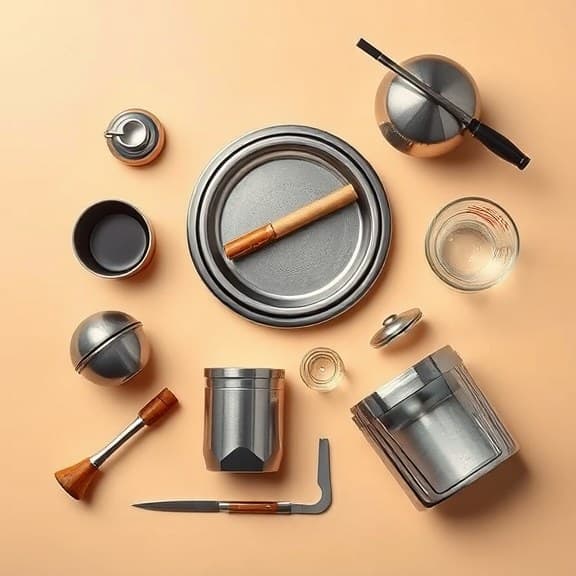 Small Metal Windproof Ashtray