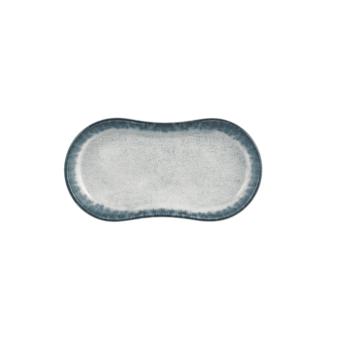Smooth Ambience Blue Oval Plate 29 cm (29 X 15,5