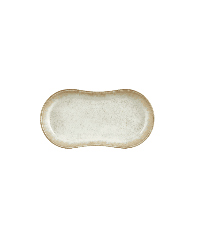 Smooth Ambience Yellow Oval Plate 19 cm (19 x 10