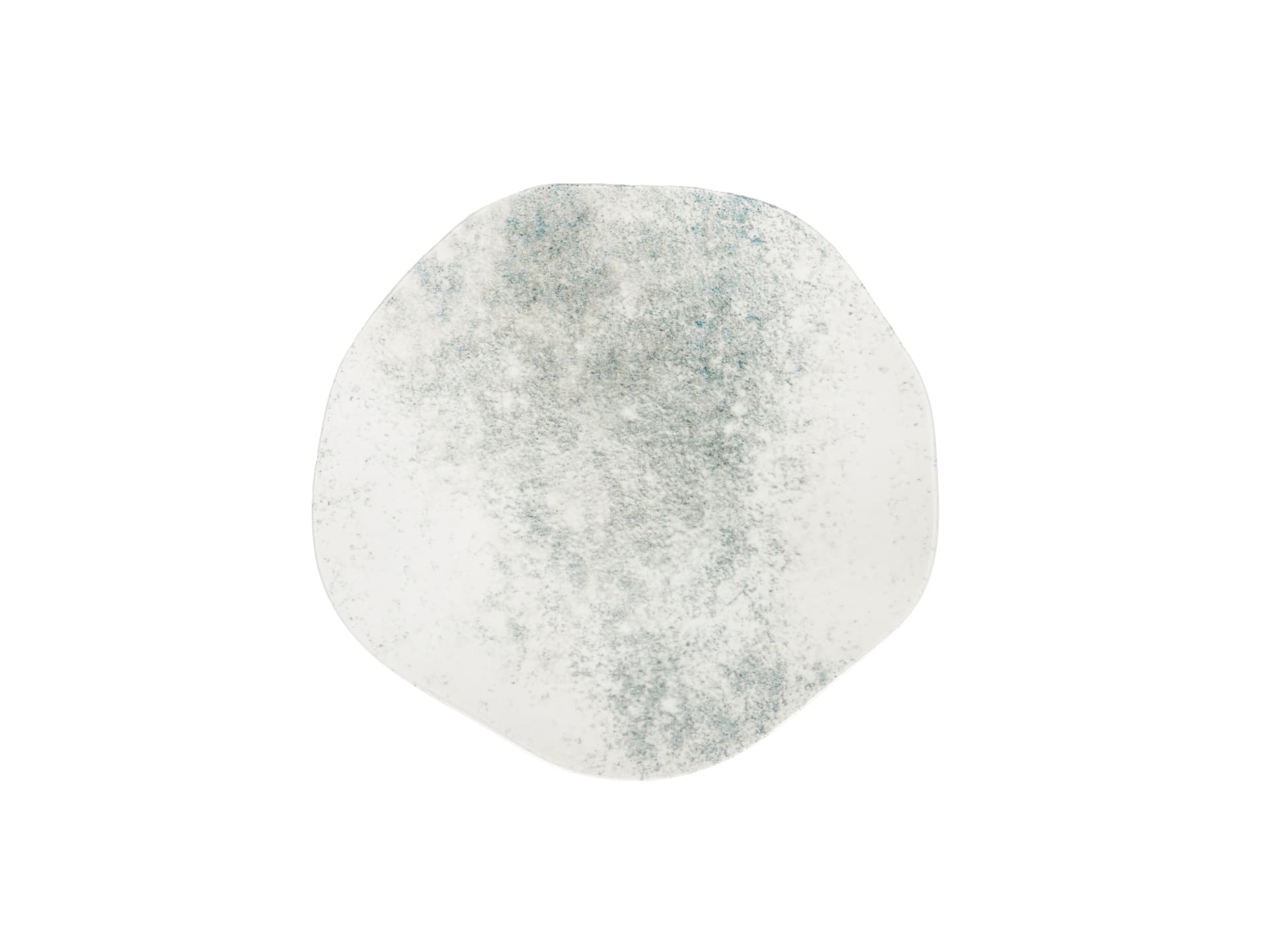Smoky Matte Blue Flat Plate 22 cm