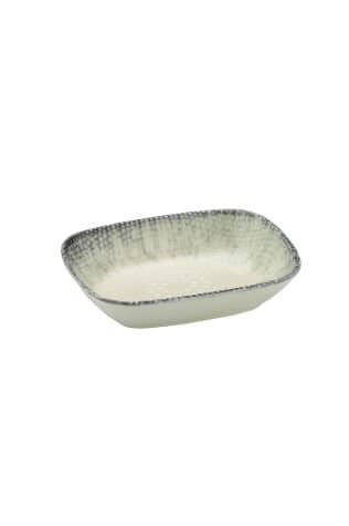 Kütahya Porselen Bone Ent Otel 12cm. Kare Kayık Tabak S.Mat Dg-673