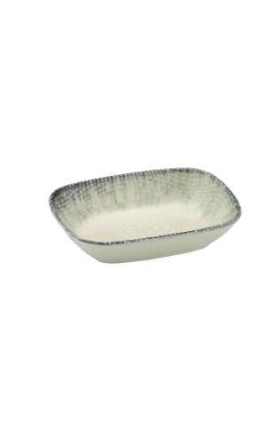 Kütahya Porselen Bone Ent Otel 14cm. Kare Kayık Tabak S.Mat Dg-673