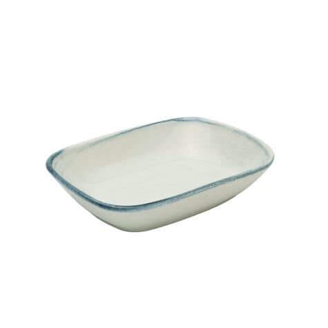 Kütahya Porselen Bone Ent Otel 14cm. Kare Kayık Tabak Dg-796 Frame